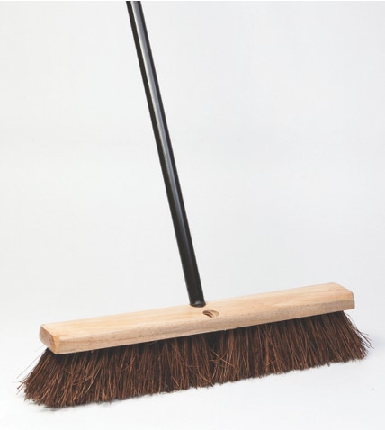 Blysk Indoor/Outdoor Heavy Duty Wooden Broom Brush, Sweeper, Head Replacement Soft Bristles, Great Use for Home, Kitchen, Room, Office, Patio, Deck